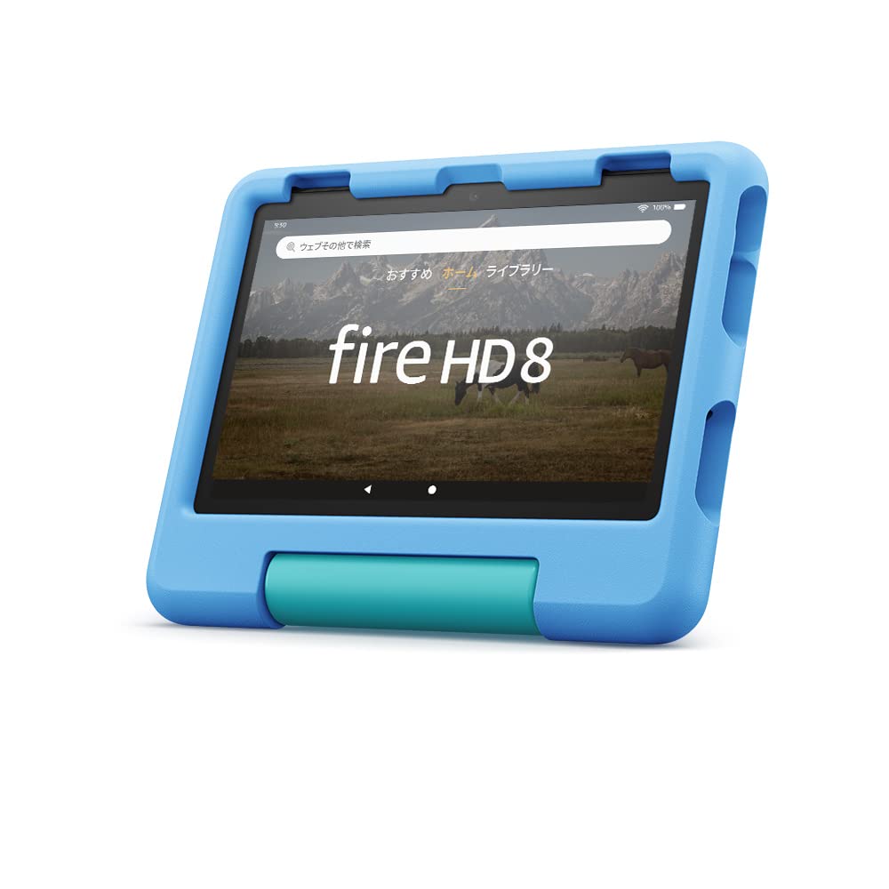 子供用iPad fire HD 10(第11世代)本体＋ブルーケース 25G 子供用iPad