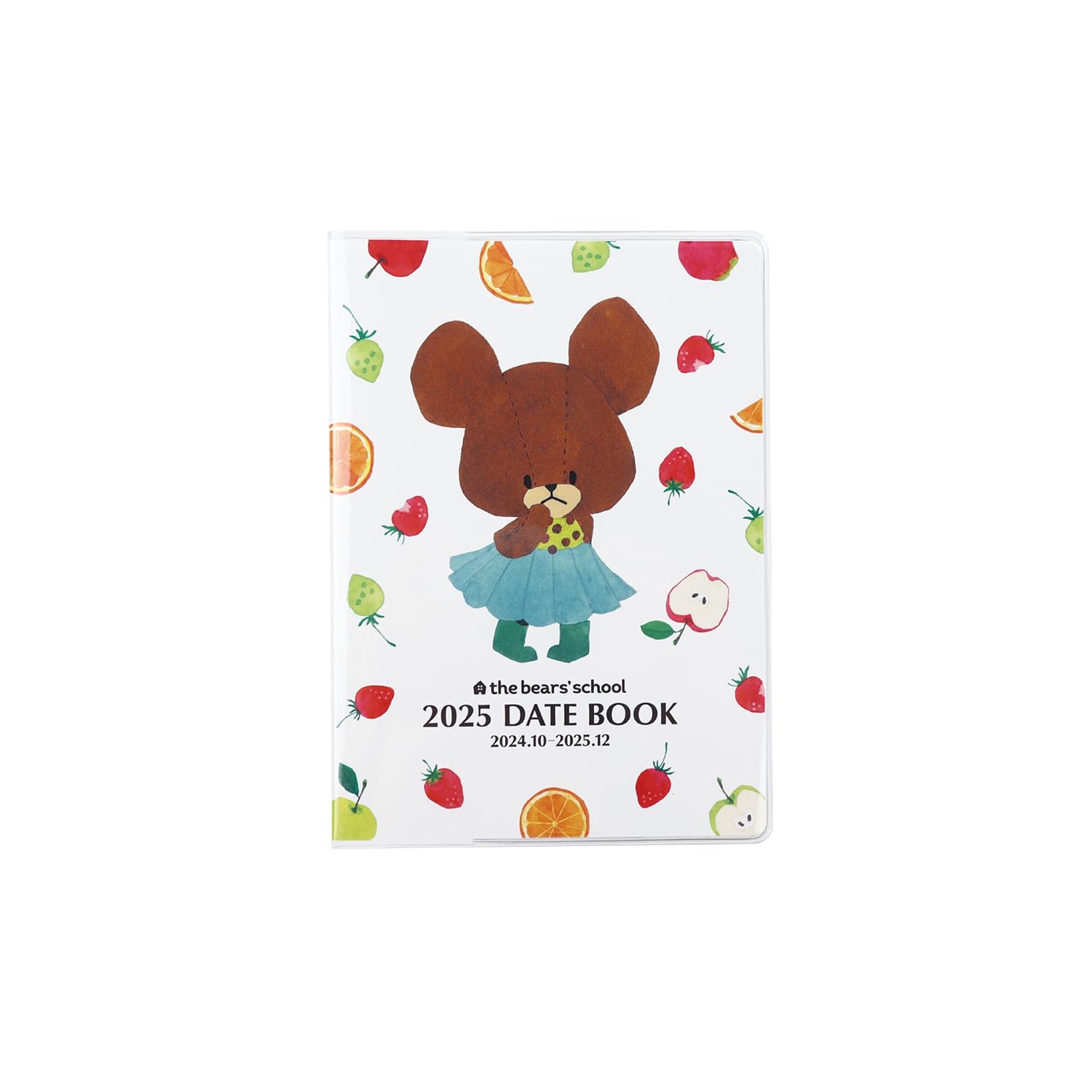 Amazon.co.jp: スクエア くまのがっこう 手帳 2025年 A6 マンスリー 白