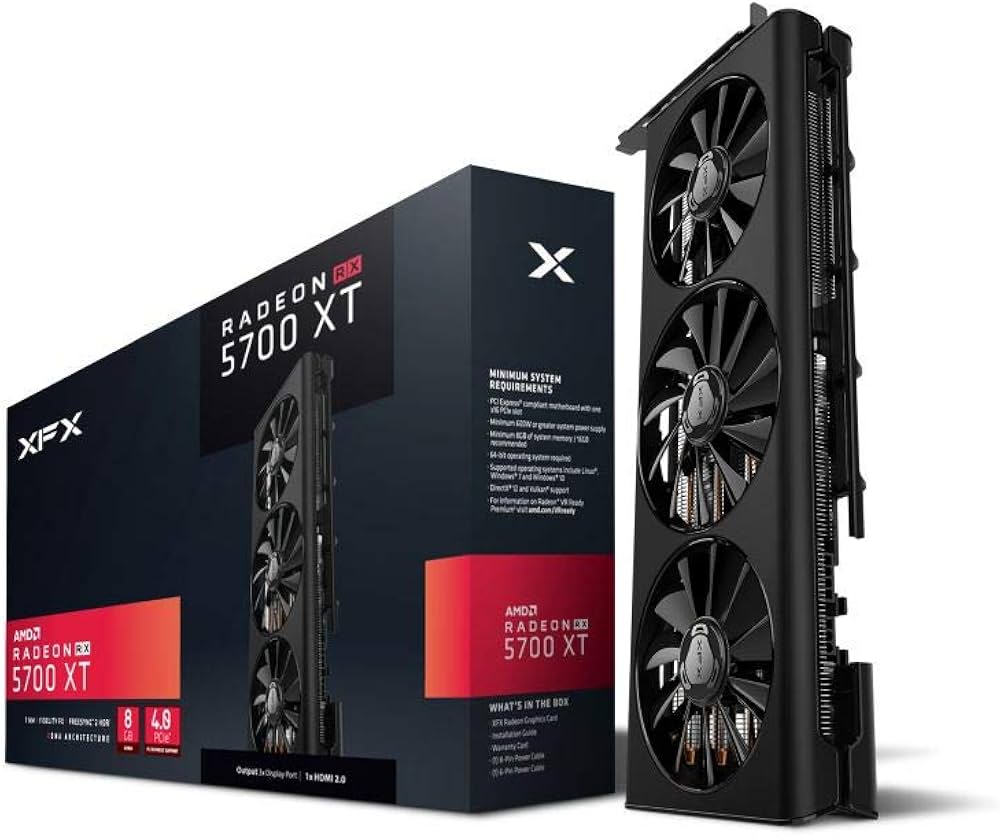 XFX RX 5700XT TD 3 Fan 8G D6 3xDP, HDMI : Amazon.com.tr: Bilgisayar