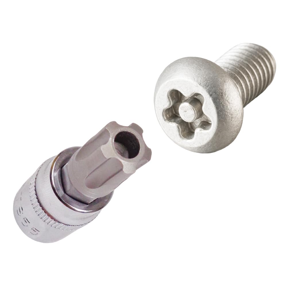 Amazon | いじり止め付きトルクスビットソケットセット 雄トルクス 5角