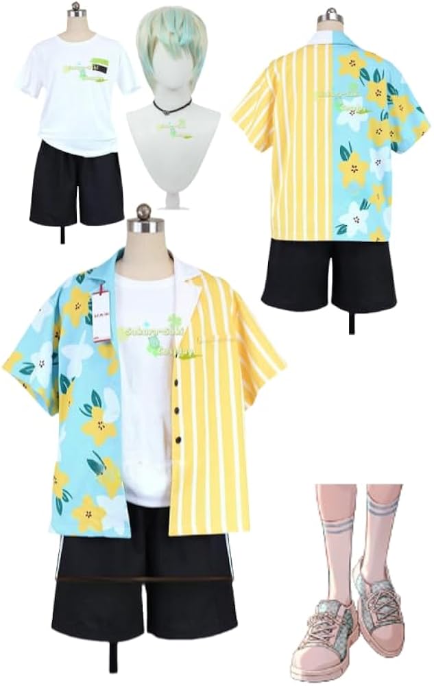 Amazon.co.jp: 実物撮影！VTUber 緋八マナ海の家 靴下付きコスプレ用