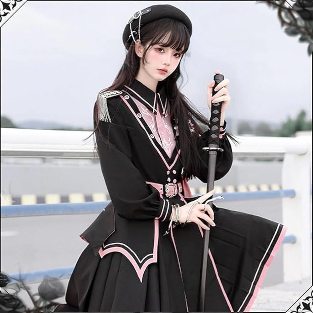Amazon.co.jp: [小さな店] ロリィタ服 ワンピース 軍服 ミリタリー