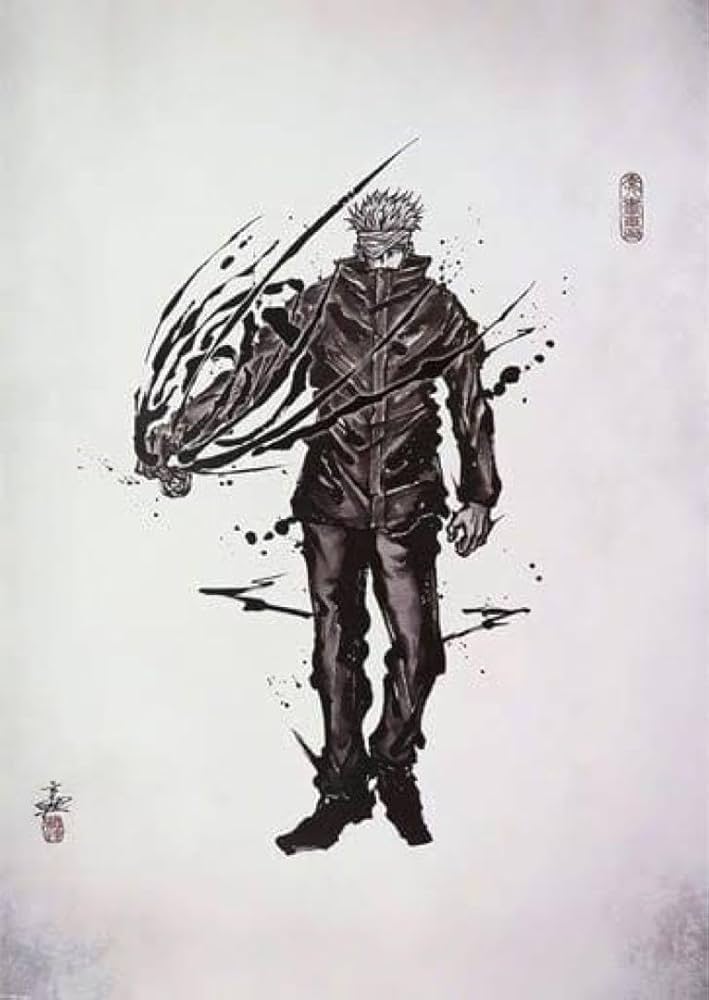 Amazon | 五条悟 呪術廻戦展 劇場版 呪術廻戦0編 B2 ポスター 水墨画