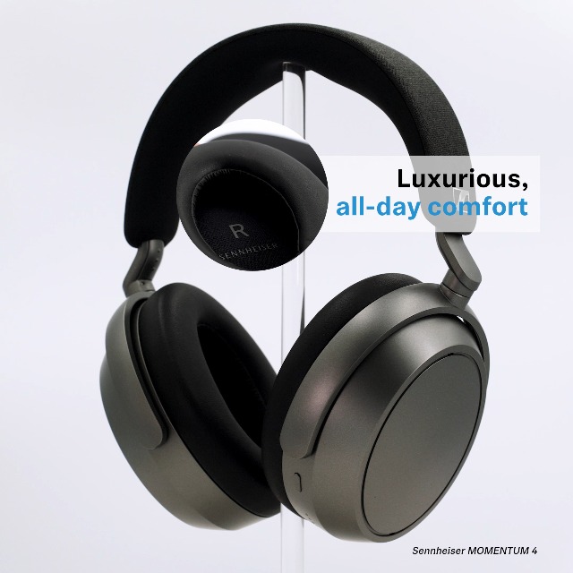 Sennheiser Momentum 4 Wireless Headphones, Bluetooth for Crystal