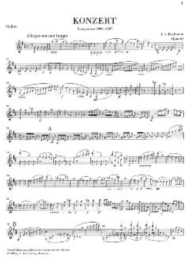 ベートーヴェン コンチェルト・エン・レ・マジュール Op. 61