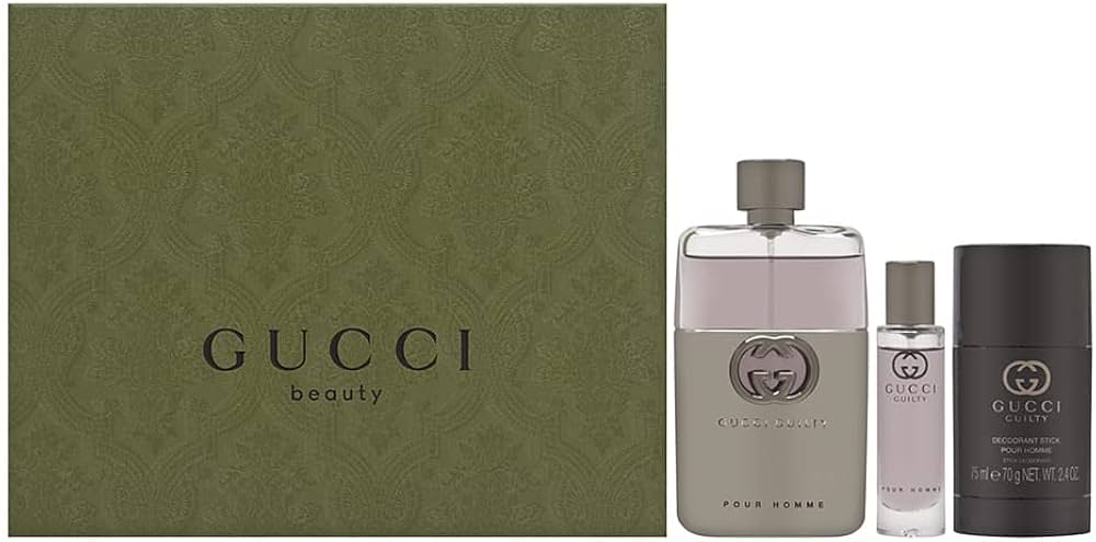 Amazon.com: Gucci Guilty 3 Piece Hardbox Gift Set for Men (3 Ounce
