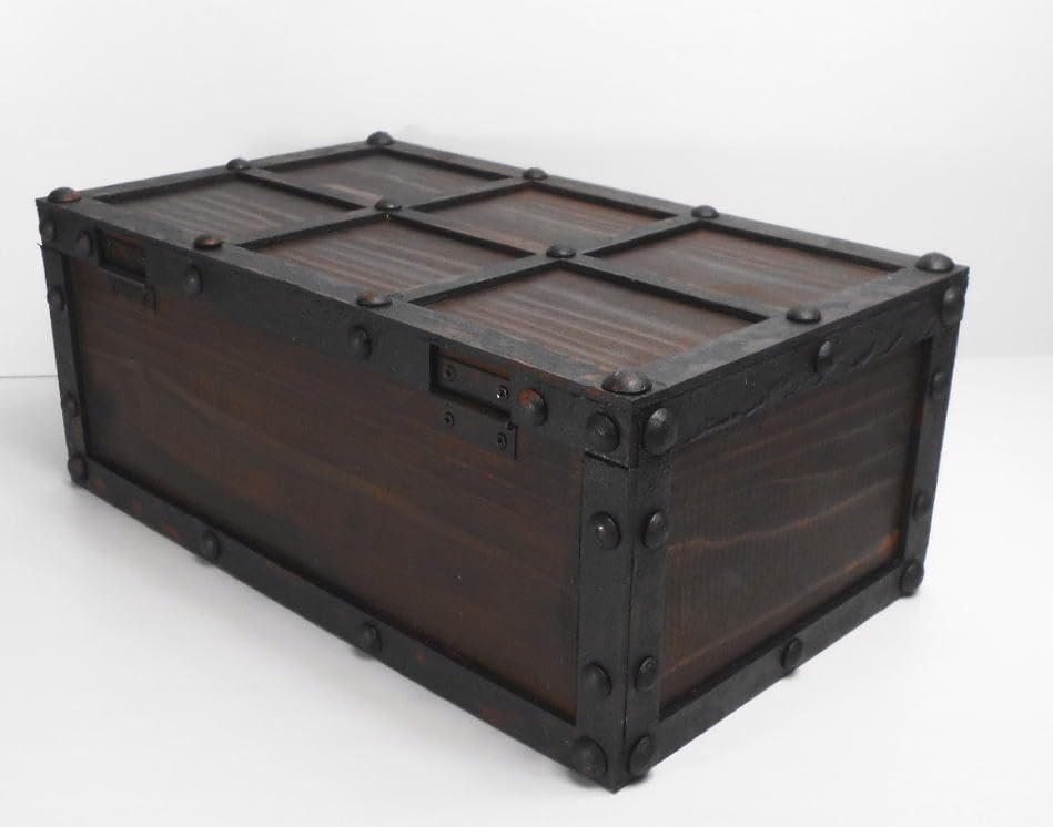 Amazon.co.jp: 自作手造り俺の千両箱アンティックな鍵付きアイアン風