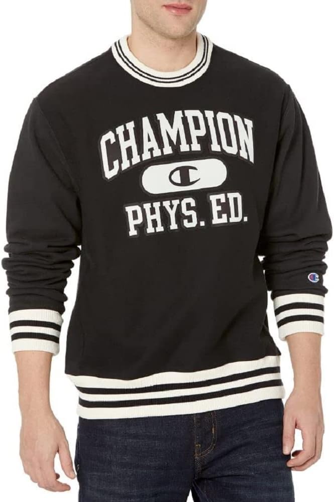 Champion Mens Premium Reverse Weave Crew, Phys. Ed. Sweatshirt