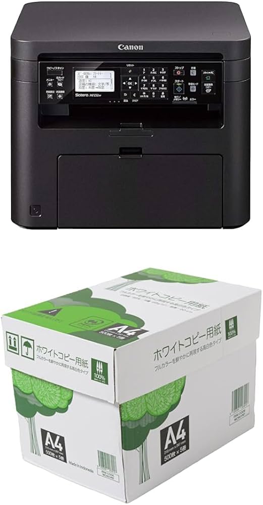 Amazon.co.jp: [セット] Canon レーザープリンター A4モノクロ複合機