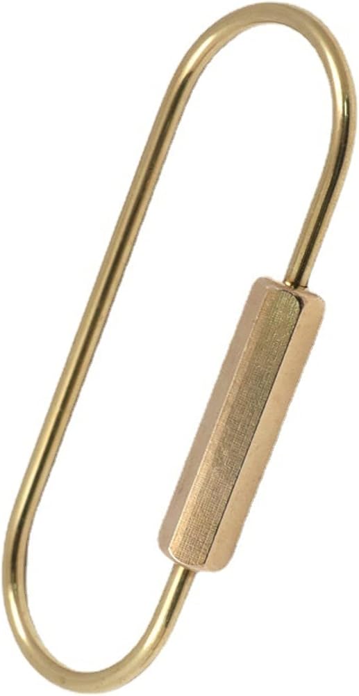 QWEQWE Lock Keychain Lock Durable Brass Screw Lock Clip Key Chain