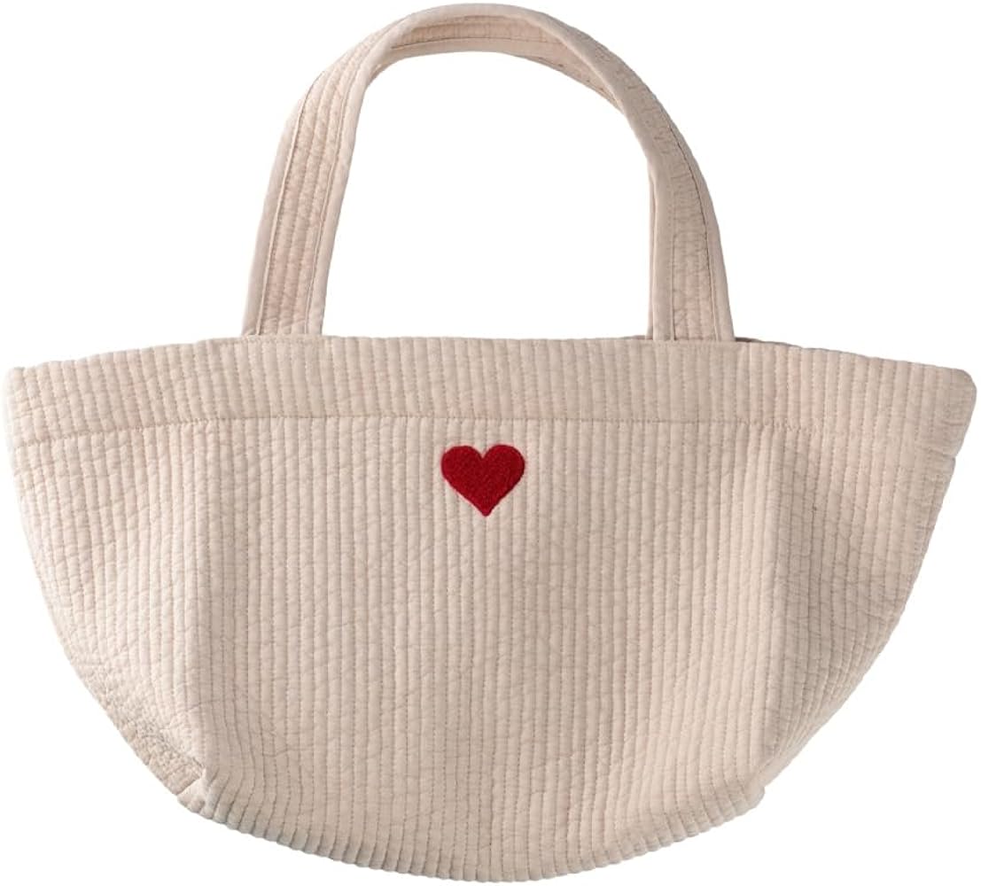 Amazon | [Susabi] ヌビバッグ LUCK ハート (Cafe Beige) イブルバッグ