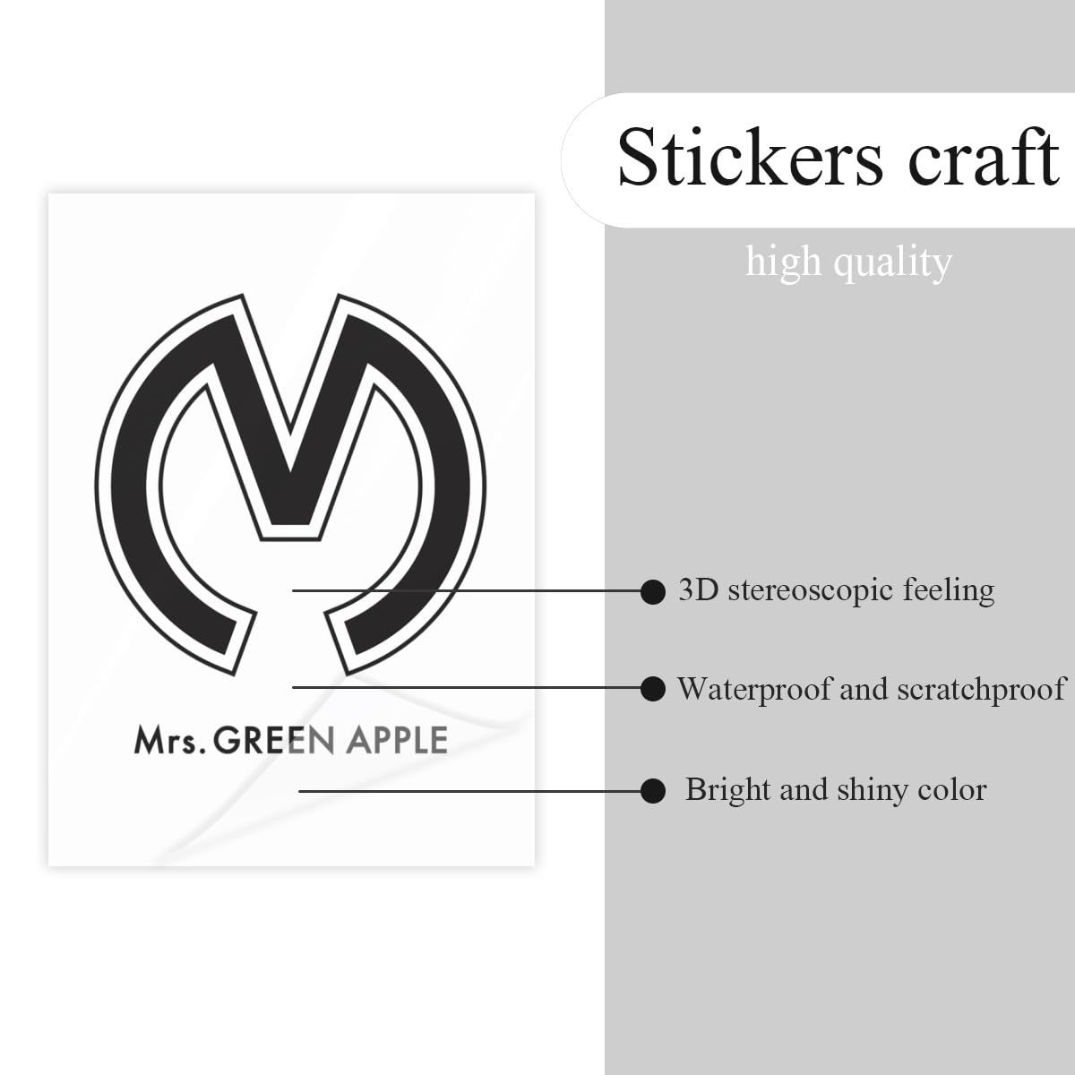 Amazon.co.jp: ミセスグリーンアップル クリスタルステッカー 自転車