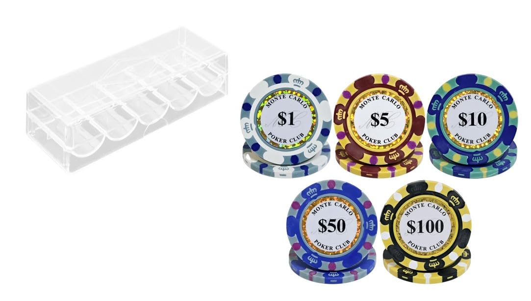 Amazon | モンテカルロ カジノチップ ポーカーチップ バカラチップ
