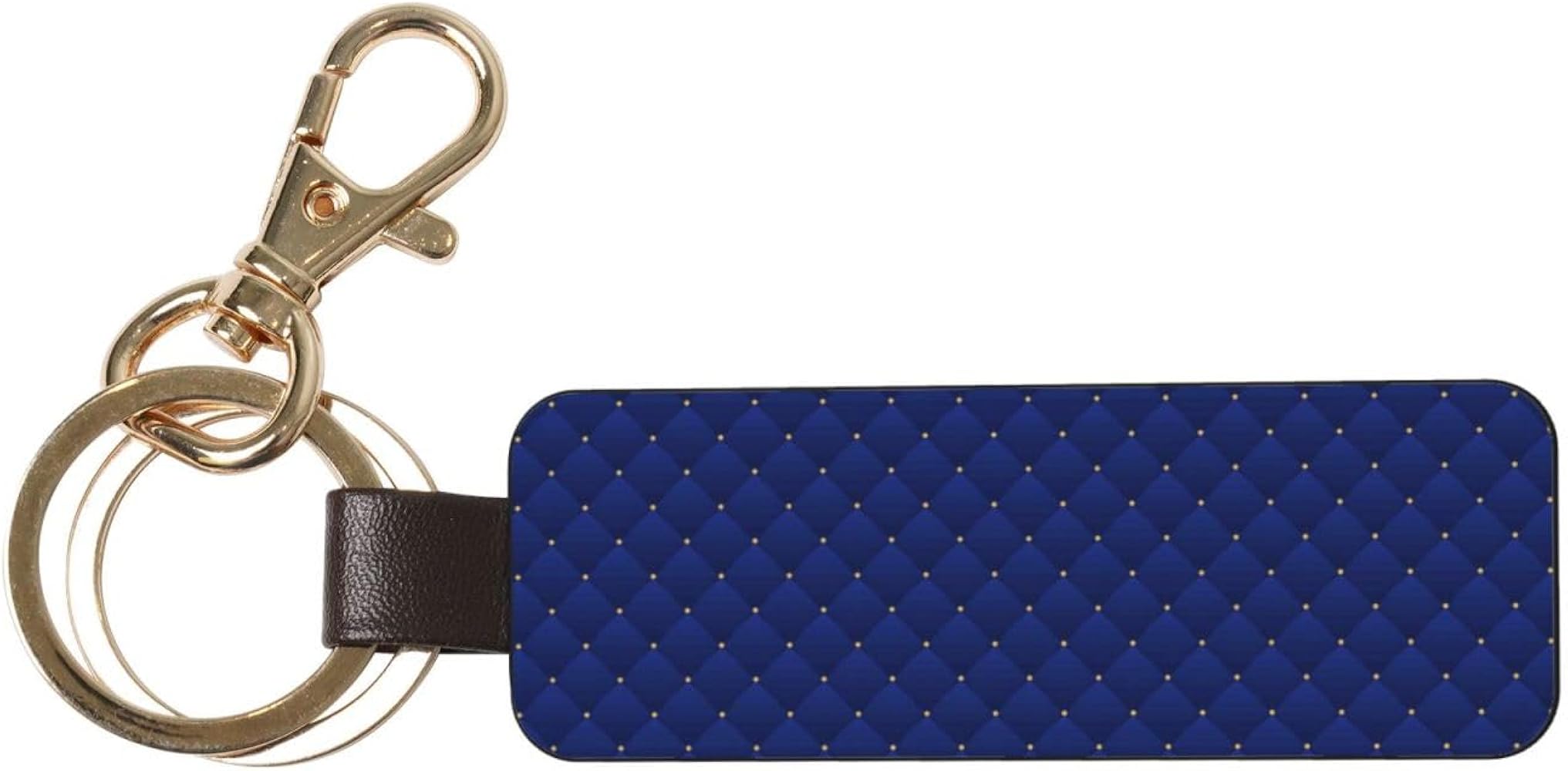 小物 Supreme Guadalupe Leather Keychain Blue Supreme guadalupe