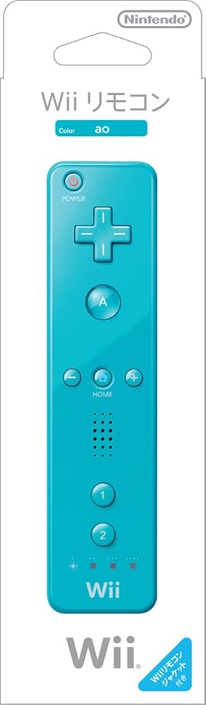 Amazon | Wiiリモコン (アオ) (「Wiiリモコンジャケット」同梱