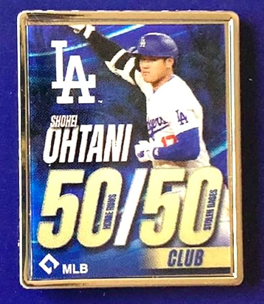 Amazon | 【海外限定】大谷翔平 50/50 記念 ピンバッジ ロサンゼルス