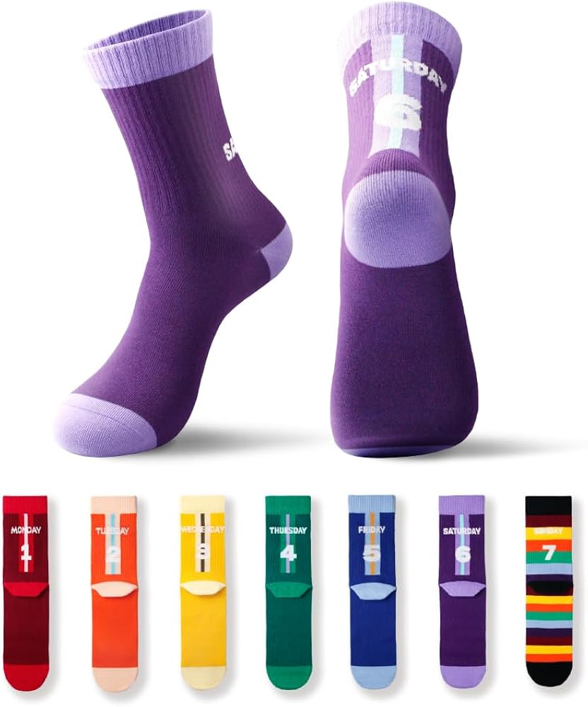 Amazon.co.jp: [GOGC] 靴下 7足セット メンズ 曜日別デザイン Weekly