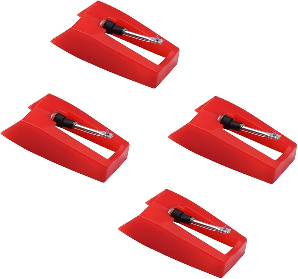 Record Player Needle, 4pcs Diamond Stylus Replacement for Suitcase