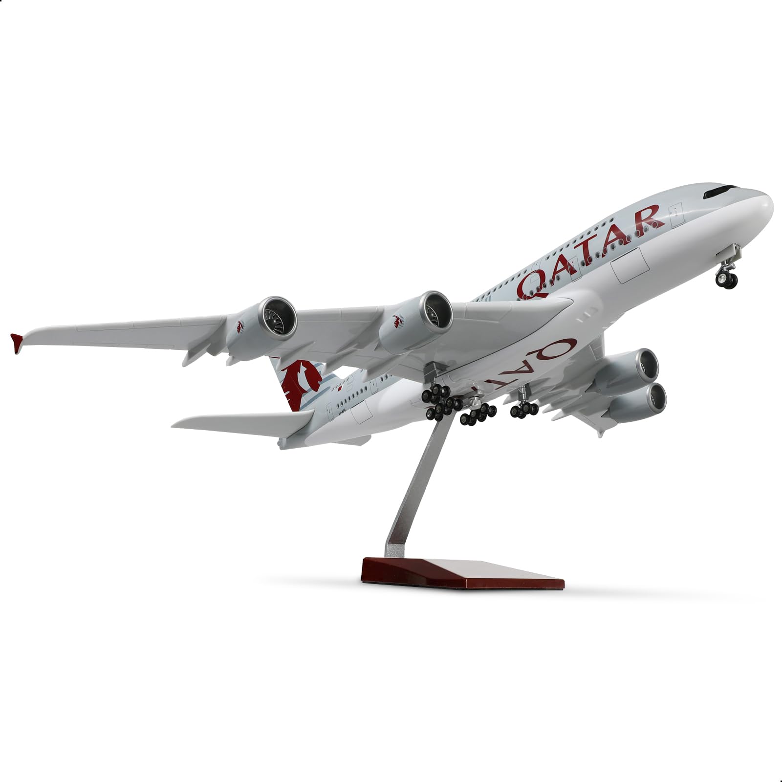 Amazon.co.jp: QIYUMOKE A380 カタール 1/160 大型飛行機モデル - 18