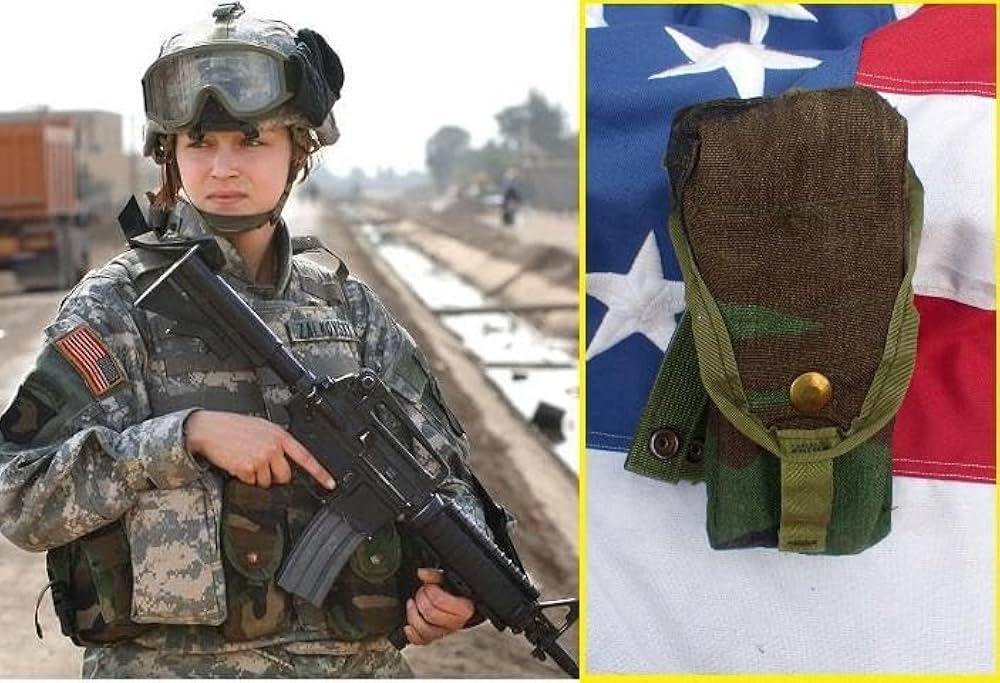 Amazon.co.jp: 米軍実物 MOLLE マガジンポーチ ダブル M4 M16 5.56