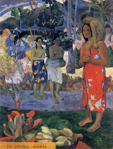 Amazon.co.jp: ゴーギャン・「イア・オラナ・マリア:マリアを拝する