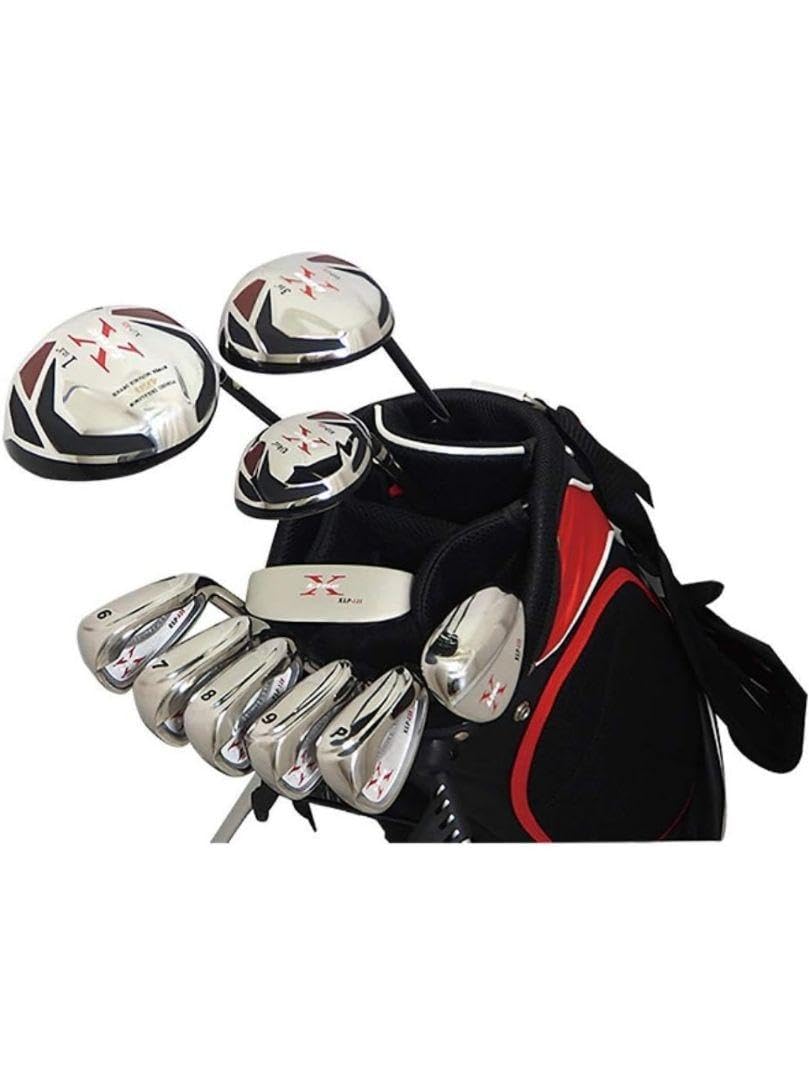 Amazon.co.jp: X-line(エックスライン) ゴルフクラブセット10本組 SR