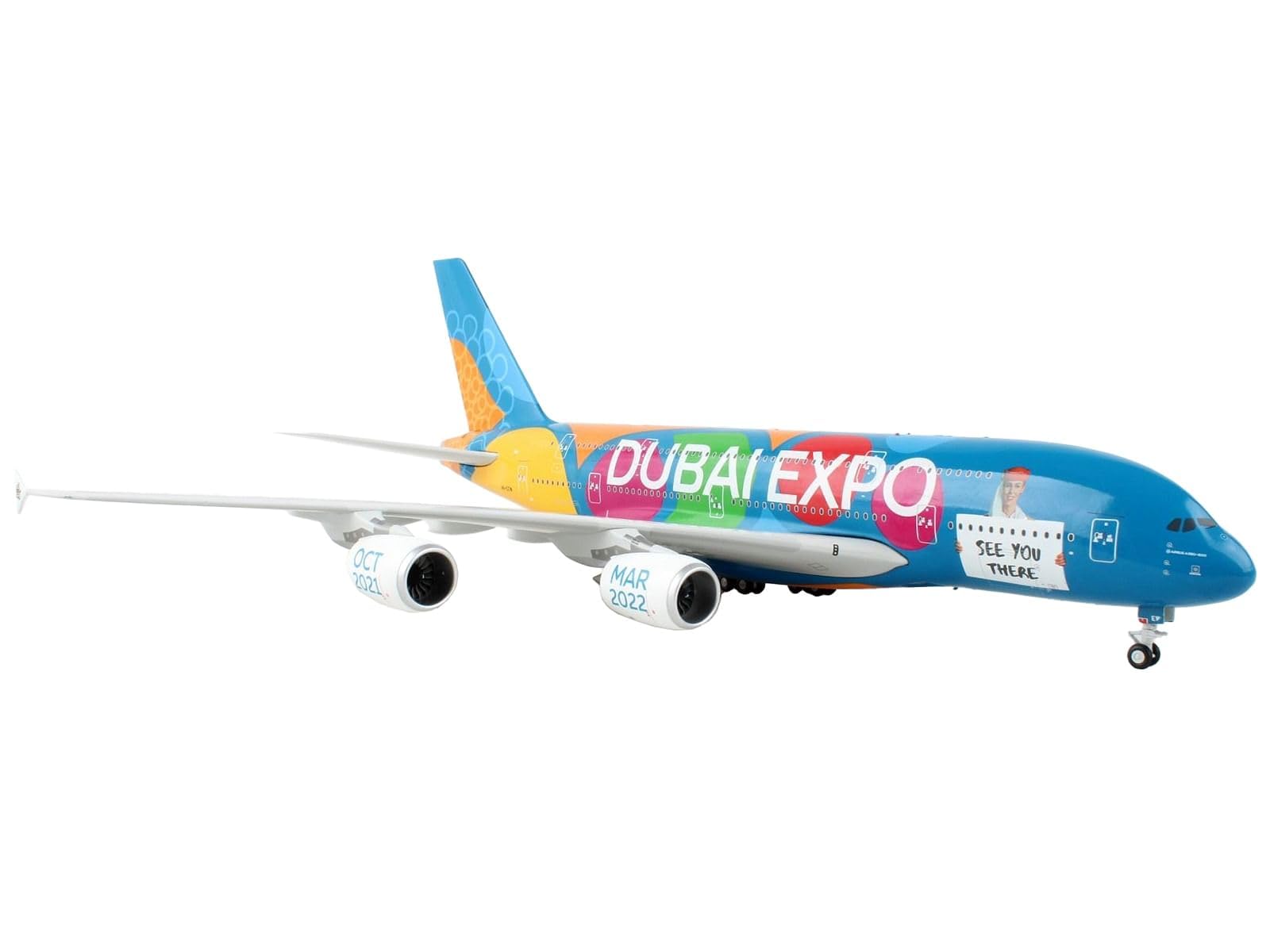 Amazon.com: GeminiJets G2UAE1150 Emirates Airbus A380 'Be Part of