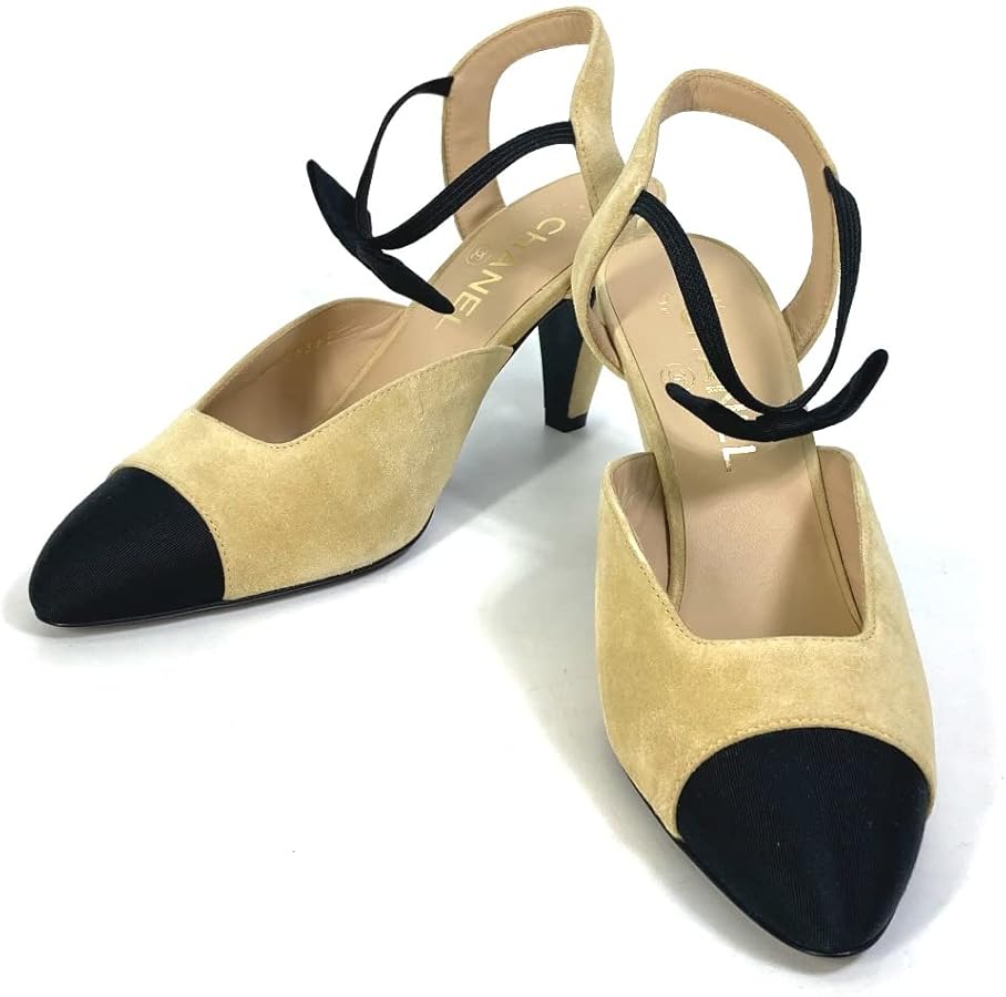 Amazon | [CHANEL] (シャネル) G36360 リボン バイカラー ヒール CC