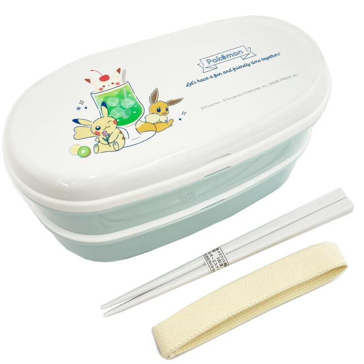 Amazon｜ポケットモンスター 楕円レンジ2段ランチボックス はし付き