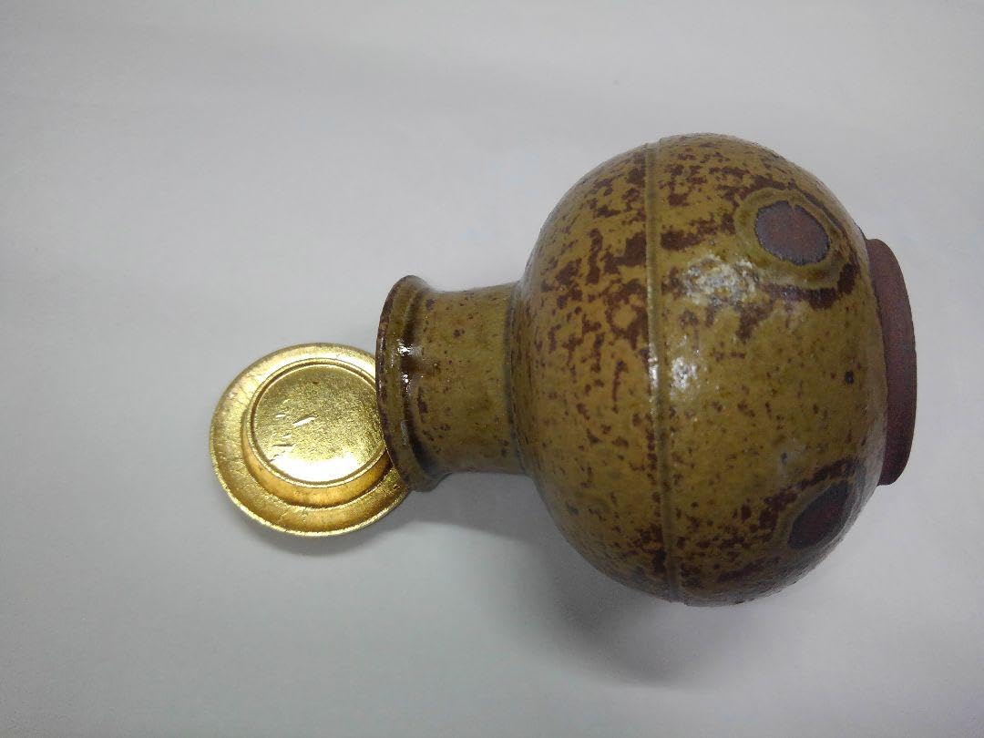 Amazon.co.jp: 茶道具 茶入 大名物 唐物 利休丸壺写 おむろ窯 孝三造