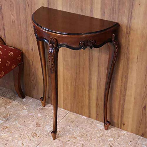 Amazon｜コンソールテーブル 半円 50cm幅 マホガニー クラシック 輸入