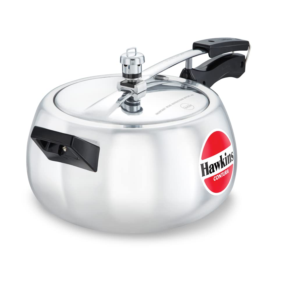 Amazon.com: Hawkins 5 Litre Contura Pressure Cooker, Handi Inner