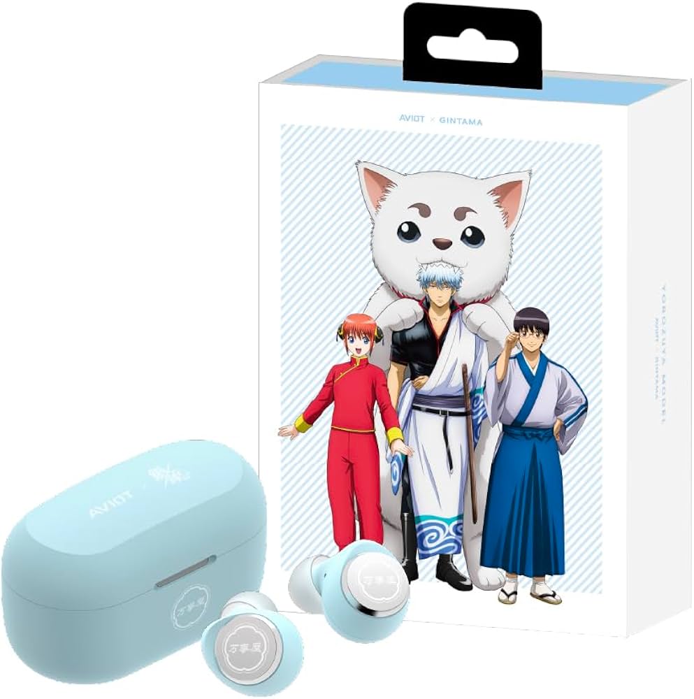 Amazon.co.jp: AVIOT TE-V1R-GT 銀魂 コラボ ワイヤレスイヤホン