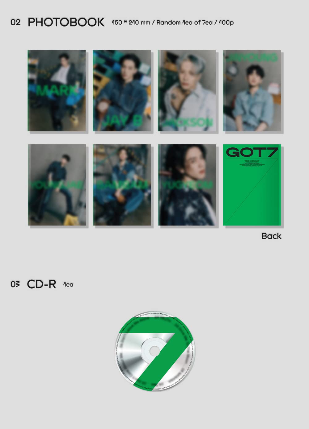 Amazon.co.jp: GOT7 - GOT7 [7版セット] 7アルバム+エクストラフォト
