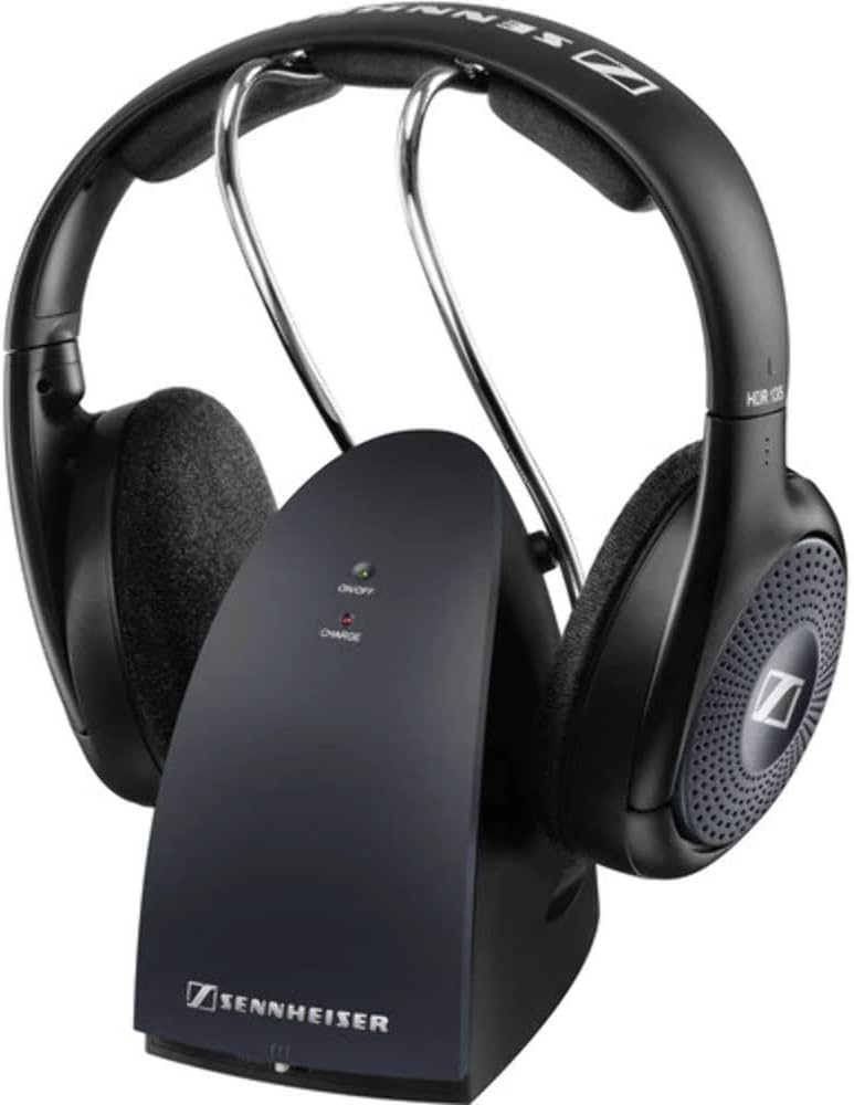 SENNHEISER Fones de ouvido RF sem fio RS 135 com base de