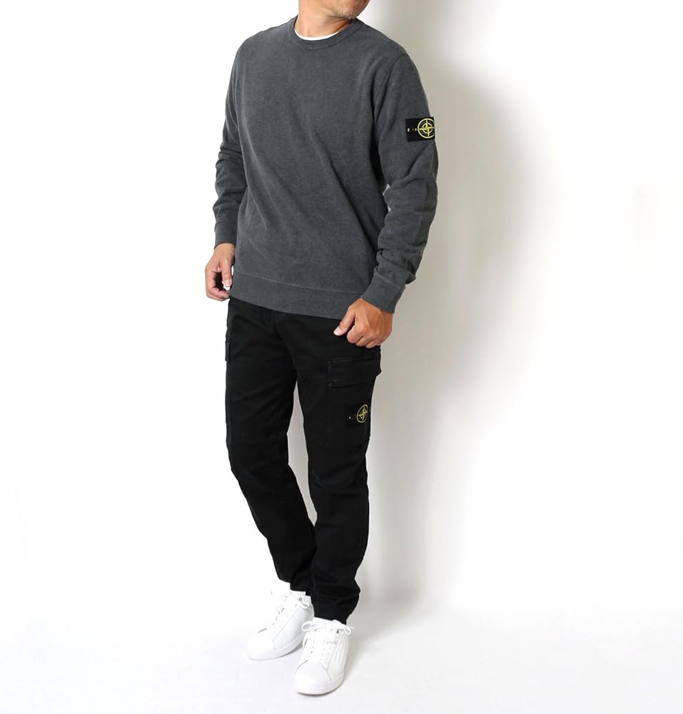 Amazon.co.jp: [ストーンアイランド] ワッペン付き ブラッシュスエット