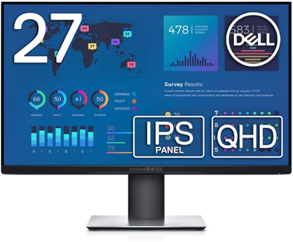 Amazon.co.jp: 【整備済品】 Dell P2720D 27インチ WQHD パソコン