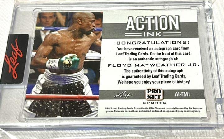 Amazon.co.jp: フロイドメイウェザー 直筆サインカード 1of1 LEAF