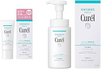 Amazon.co.jp: キュレル 【セット買い】 潤浸保湿美容液 40g + 泡洗顔