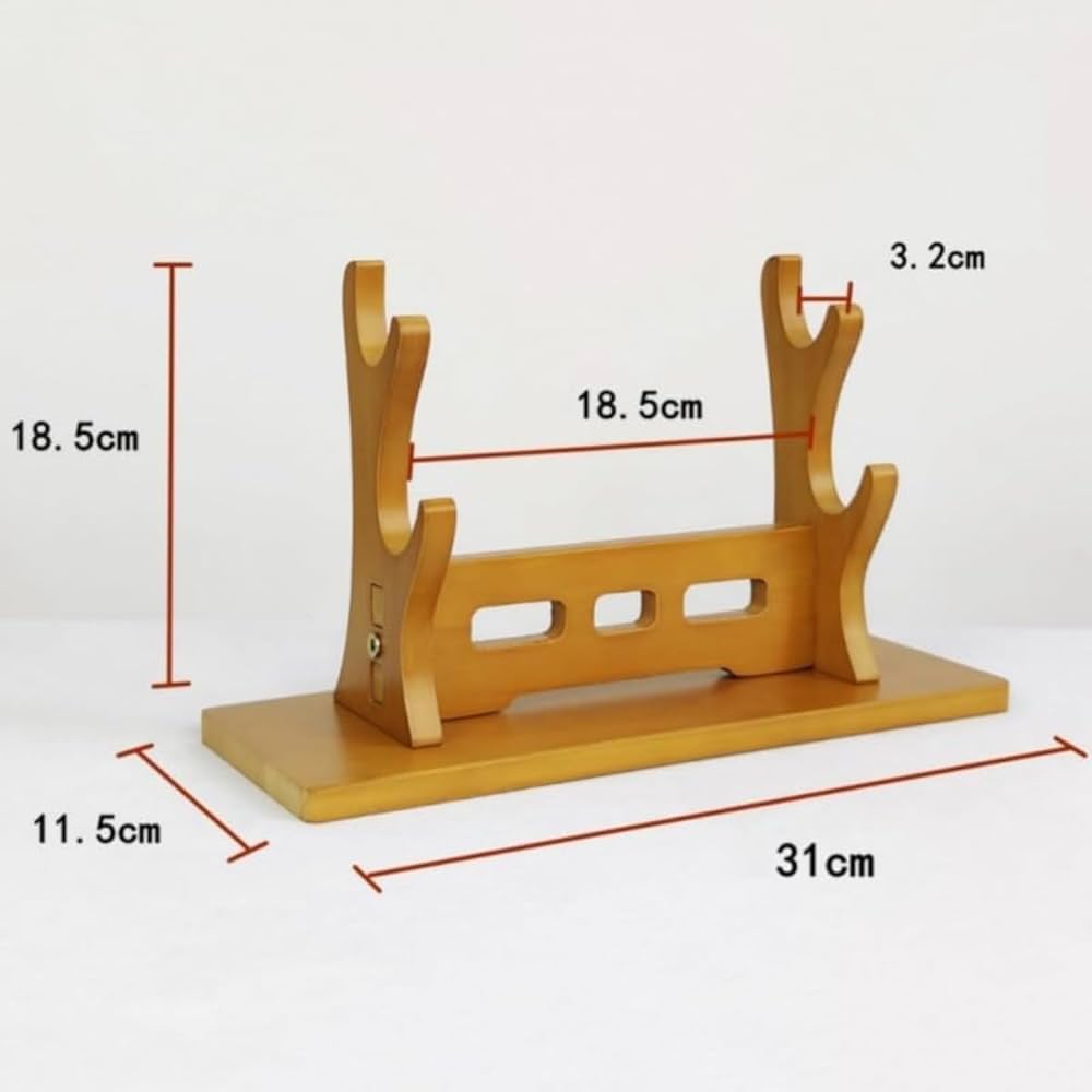 Amazon.co.jp: FiveLn 包丁立て、刀掛け、無垢材剣ラック、刀置き