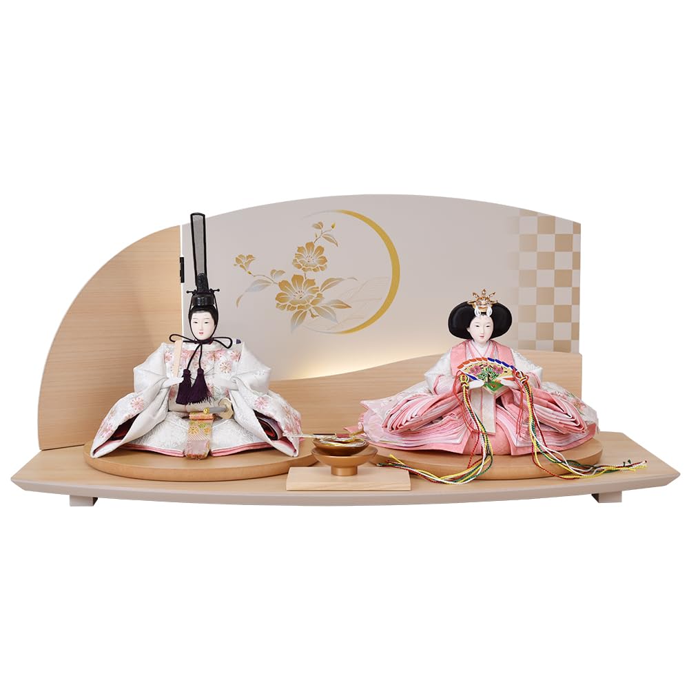 ラベンダーがとにかく可愛い！伝統的 雛人形セット ラベンダーが