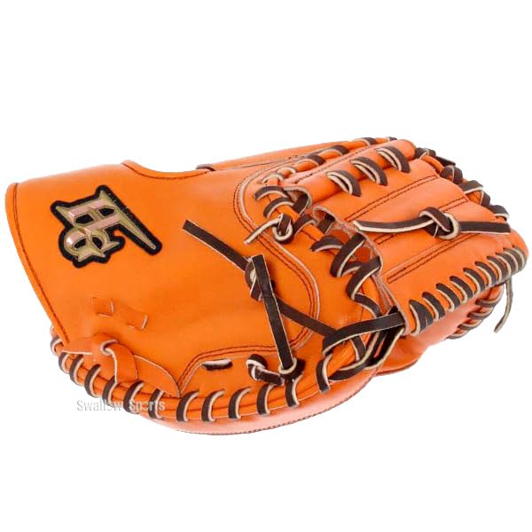 ハイゴールド 一般軟式用ファーストミット オレンジ ハイゴールド