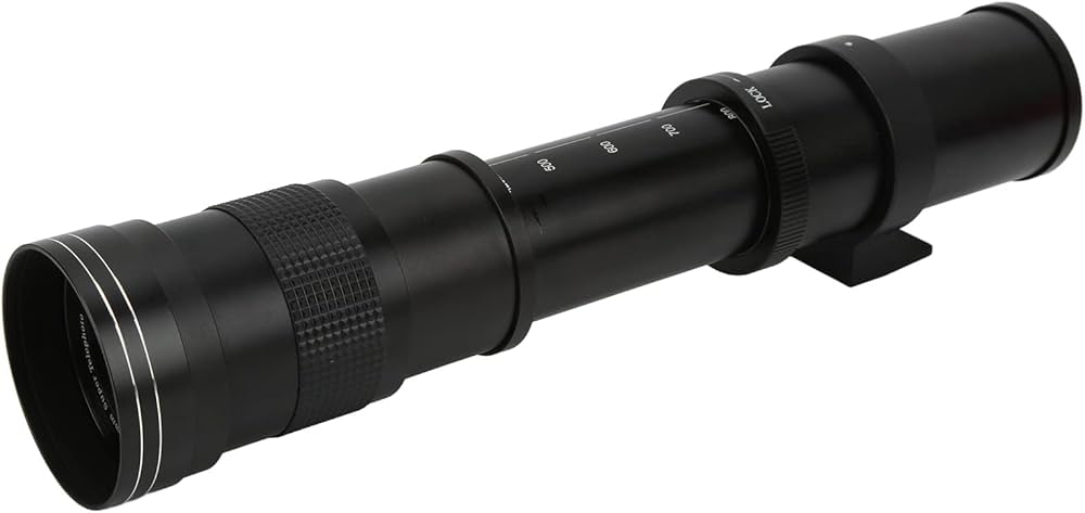 Amazon | 手動ズームレンズ、超望遠レンズ超長焦点距離全金属構造