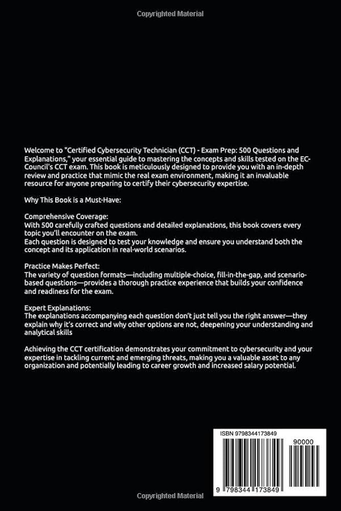 Certified Cybersecurity Technician (CCT) - Exam Prep: 500