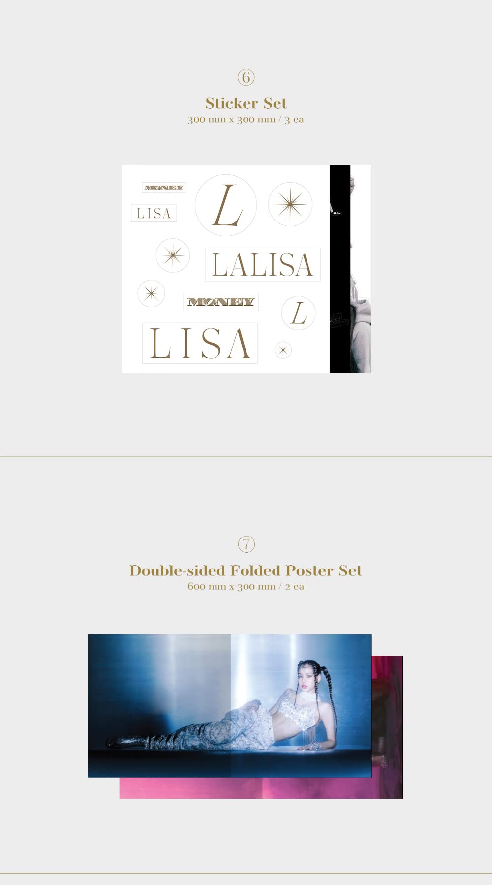 KAKAO M LISA - LISA FIRST SINGLE VINYL LP LALISA+Extra Photocards