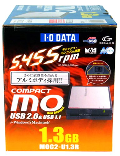 Amazon | I-O DATA MOC2-U1.3R USB2.0/1.1対応 コンパクトMOドライブ