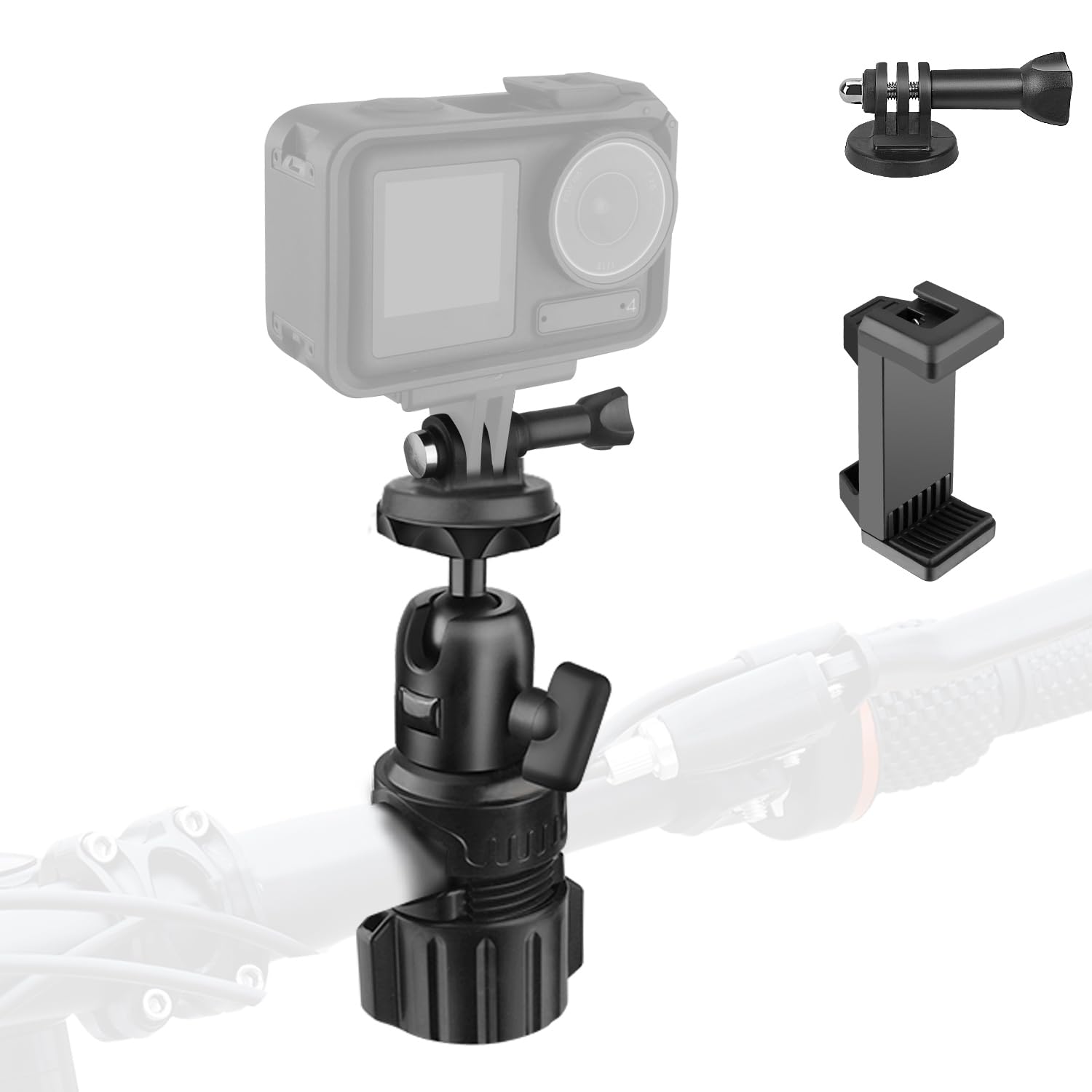Amazon | カメラマウント バイク・自転車・オートバイ ハンドル