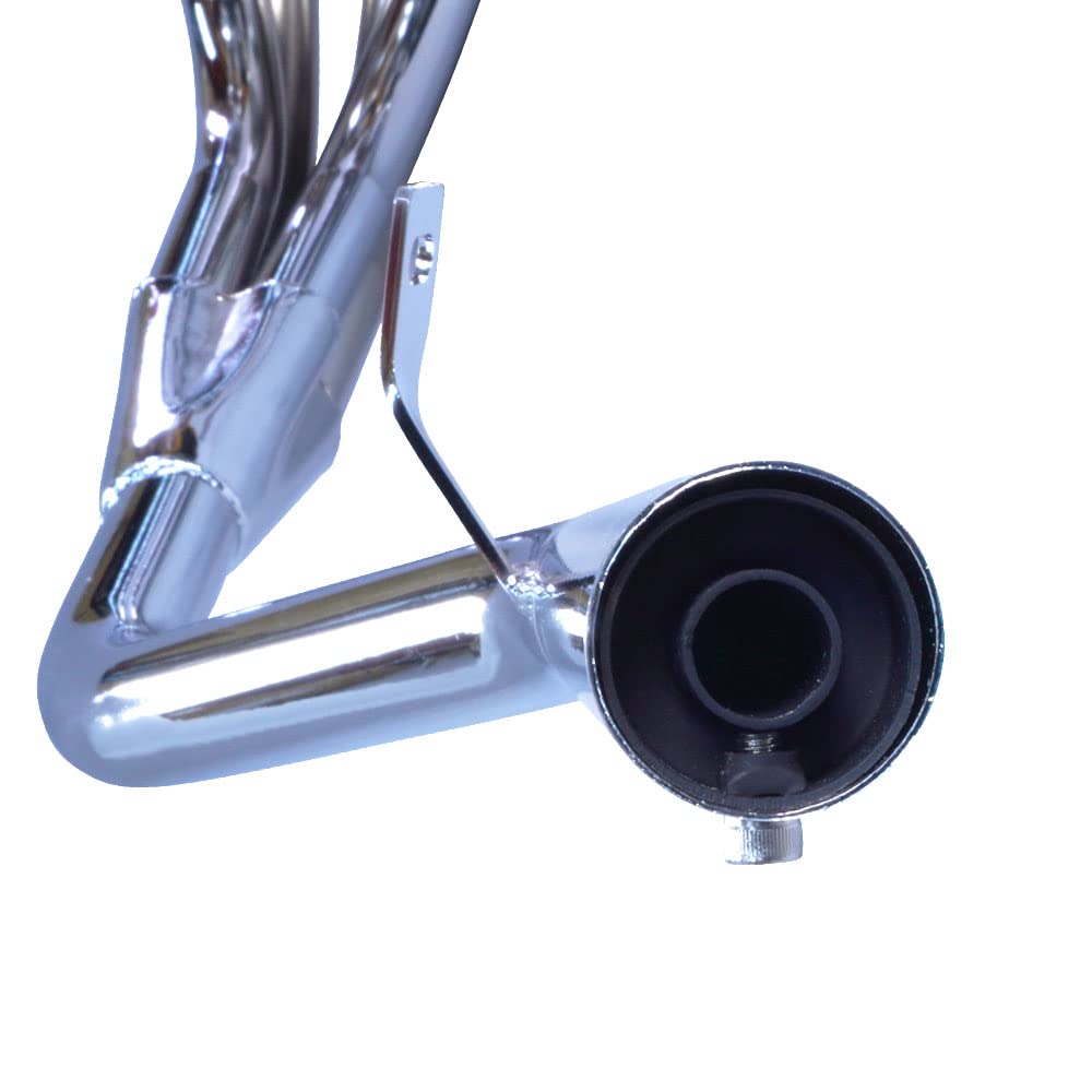 Amazon | CB250T/CB400T ホーク2 マフラー 2-1 スリム管 ブラック