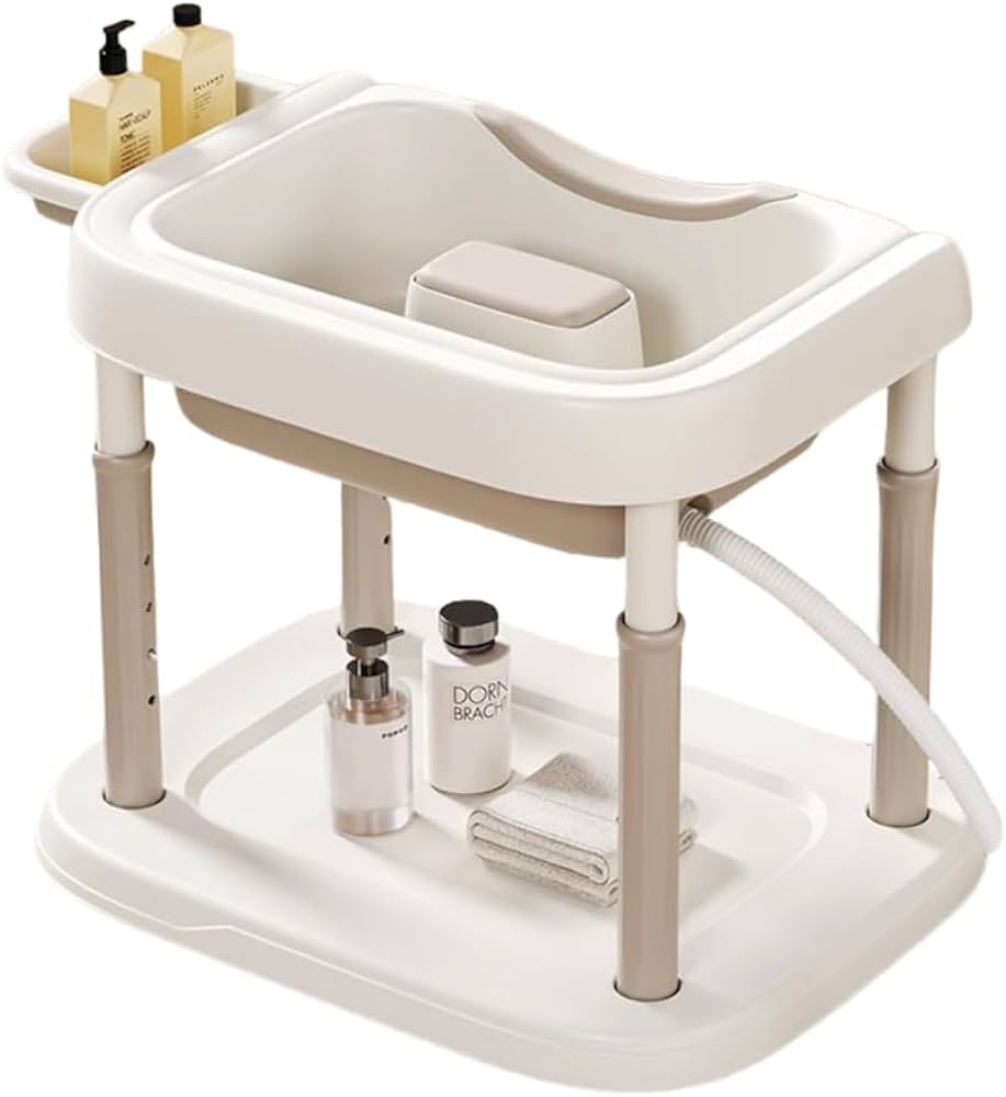 Amazon | TVT シャンプー台 洗髪器 移動式 ドレン付き 排水パイプ付き