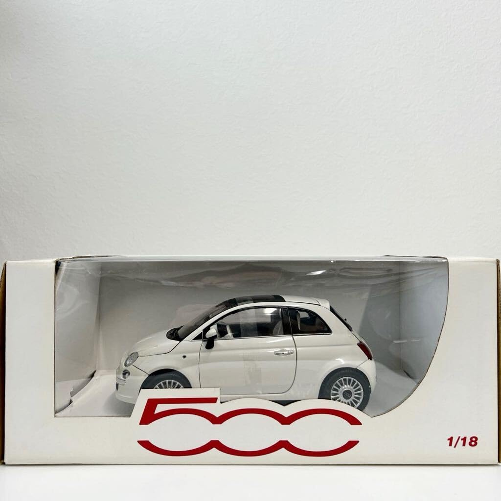 Amazon | FIAT ディーラー特注 MONDO MOTORS 1/18 Nuova FIAT500 White